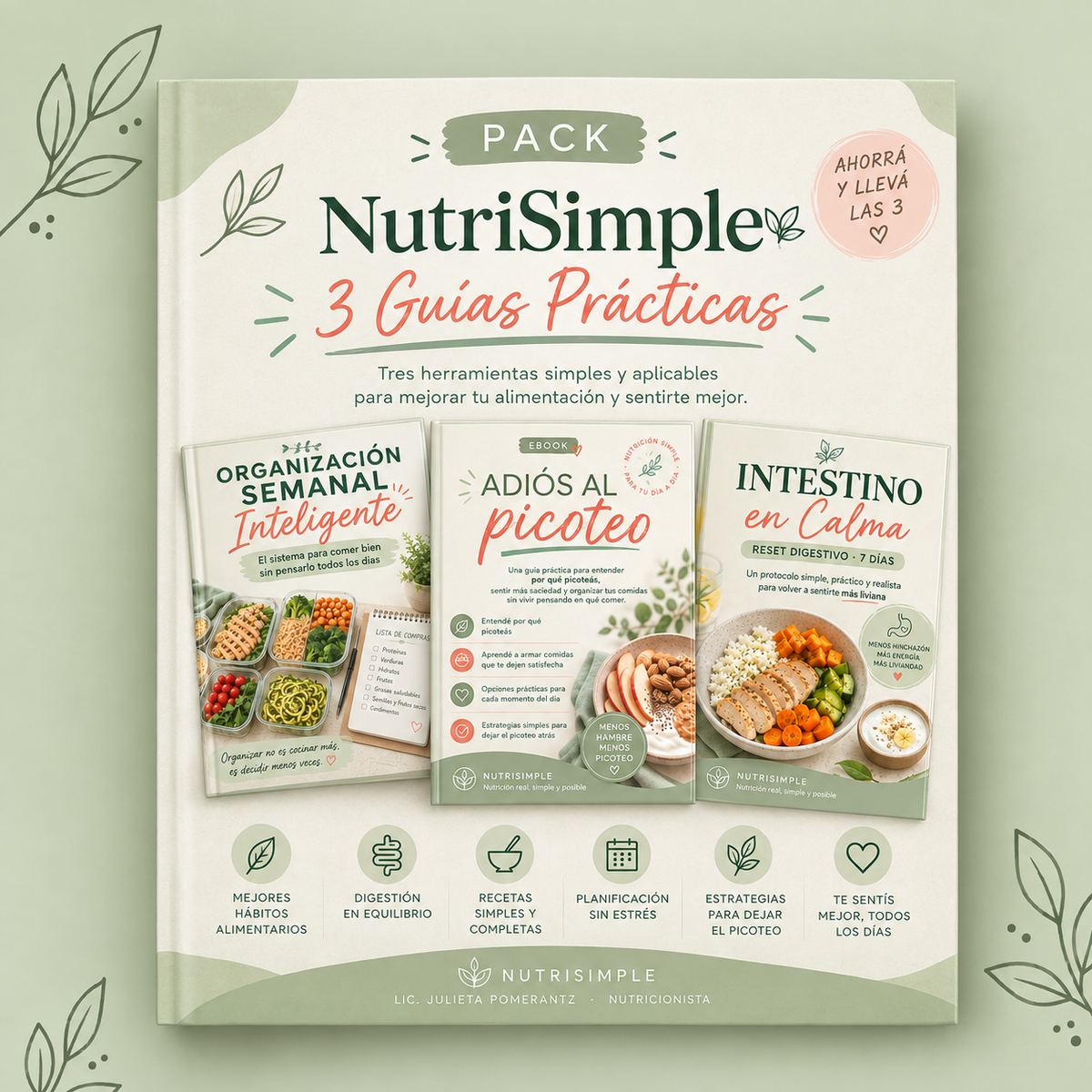 Pack NutriSimple — 3 Guías Prácticas